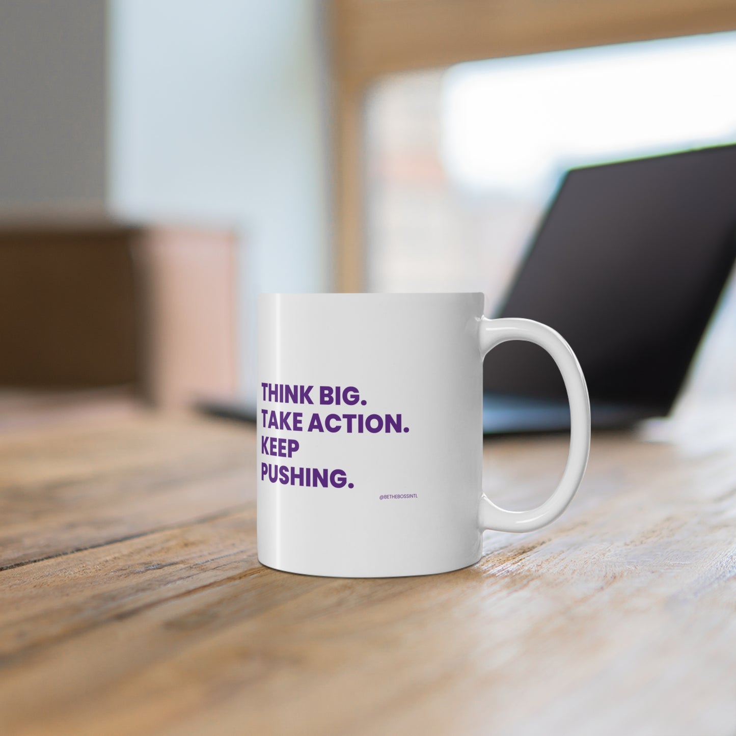Think Big Ceramic Coffee Cups, 11oz, 15oz