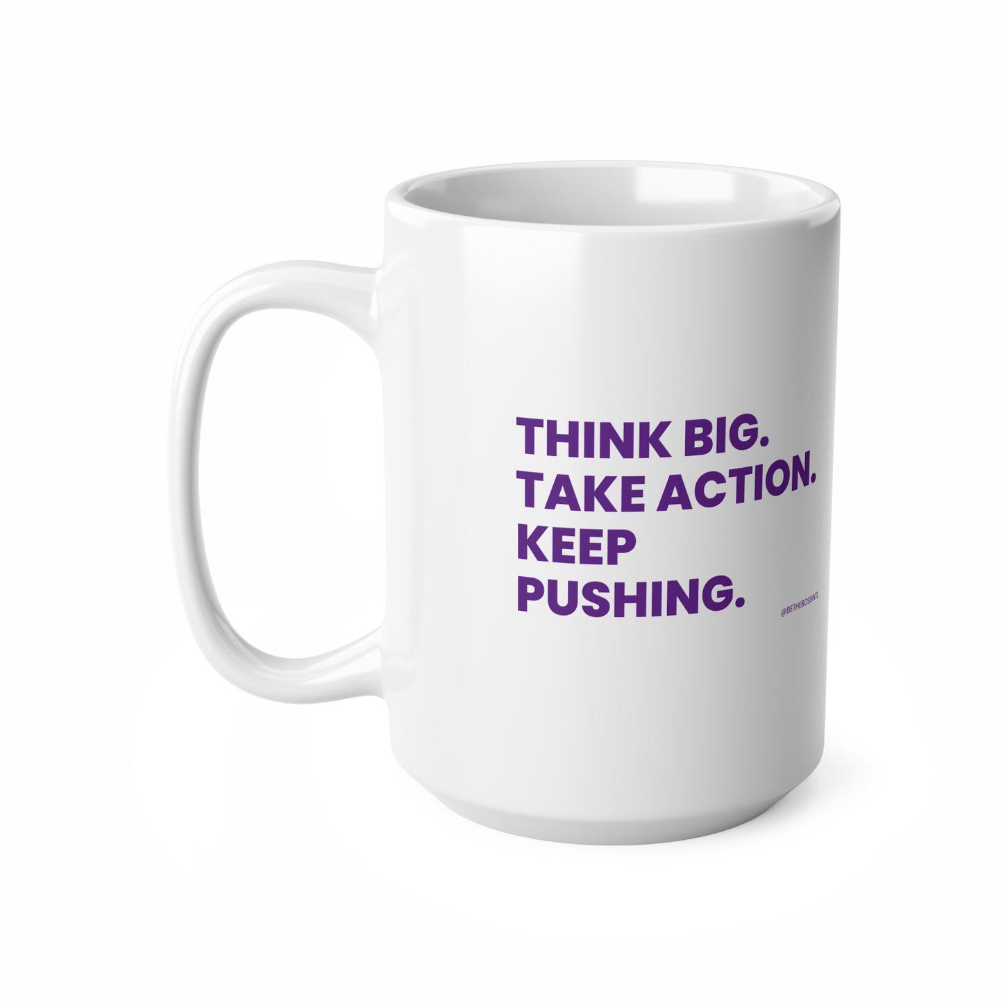 Think Big Ceramic Coffee Cups, 11oz, 15oz