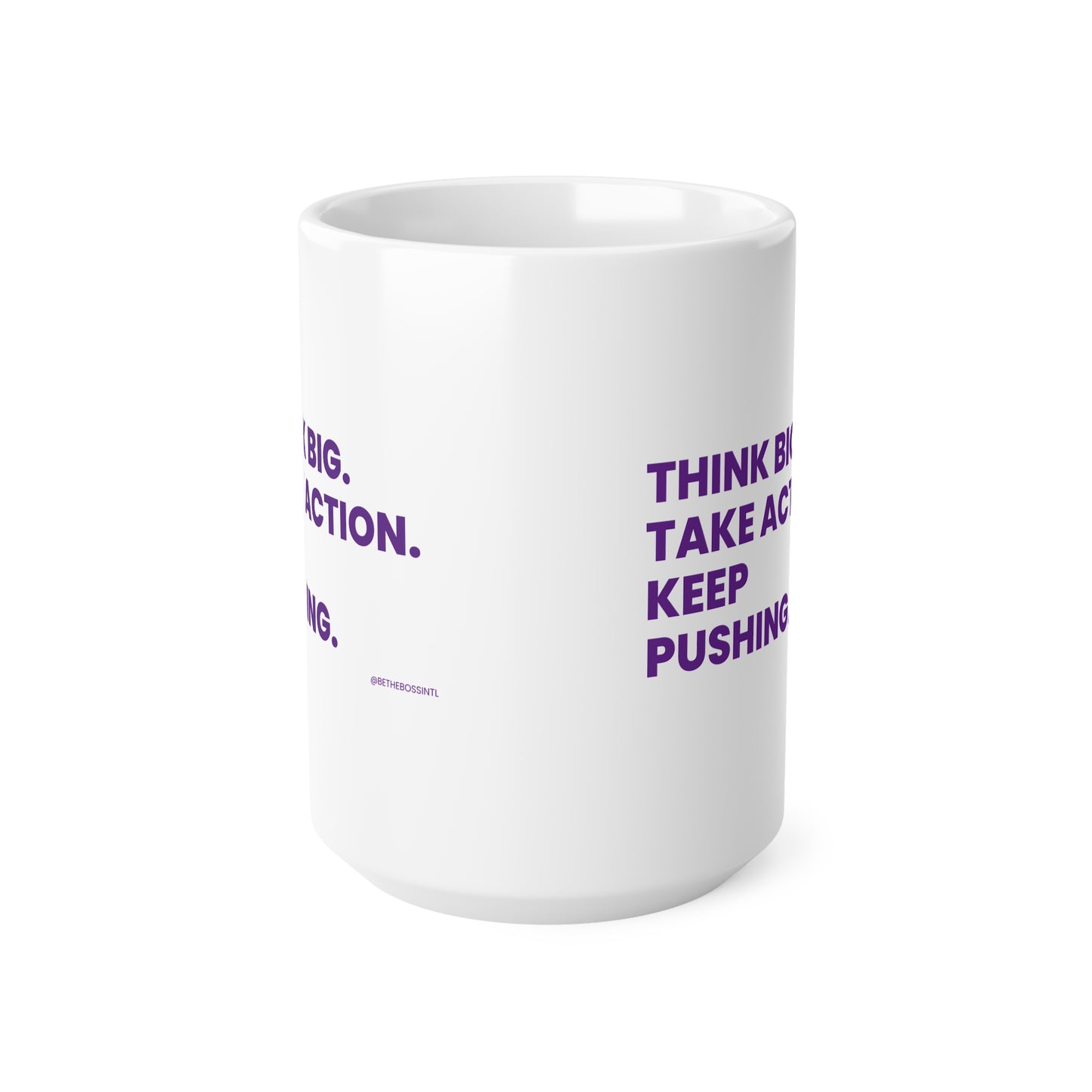 Think Big Ceramic Coffee Cups, 11oz, 15oz