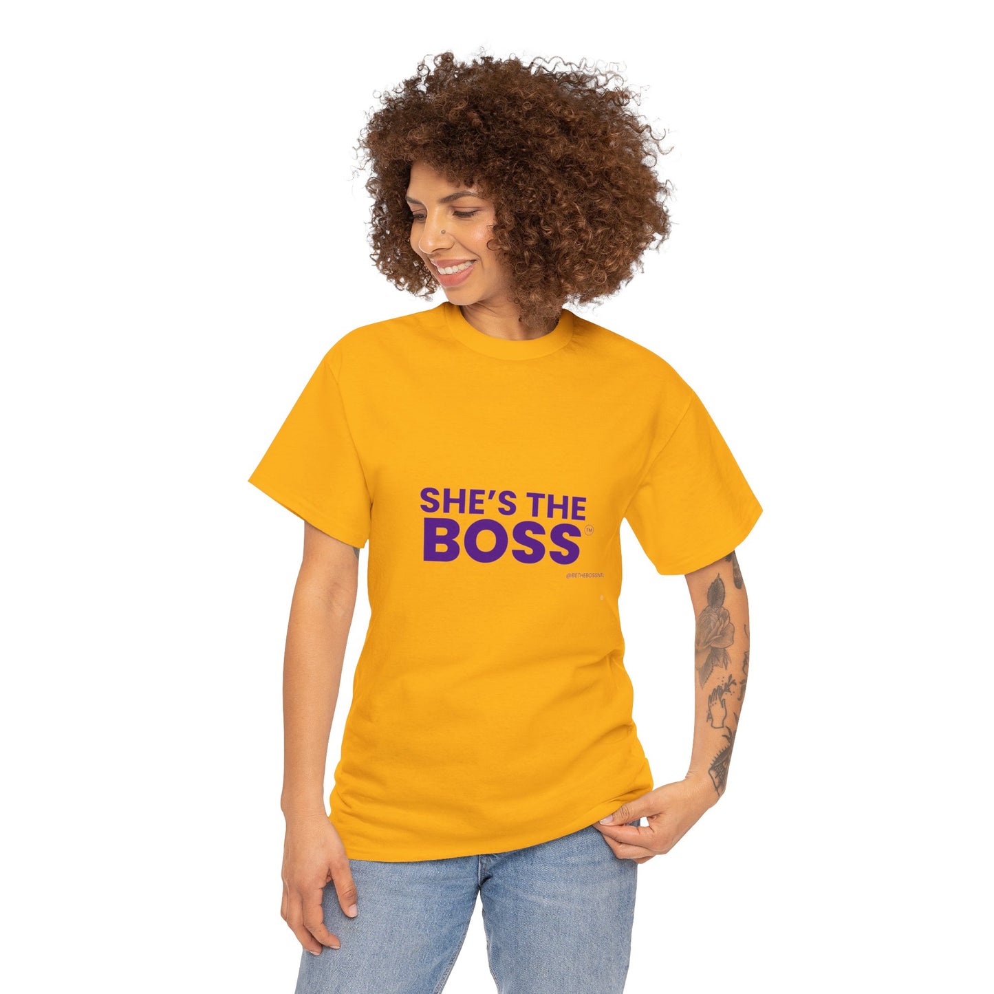 She's The Boss - Unisex Heavy Cotton Tee