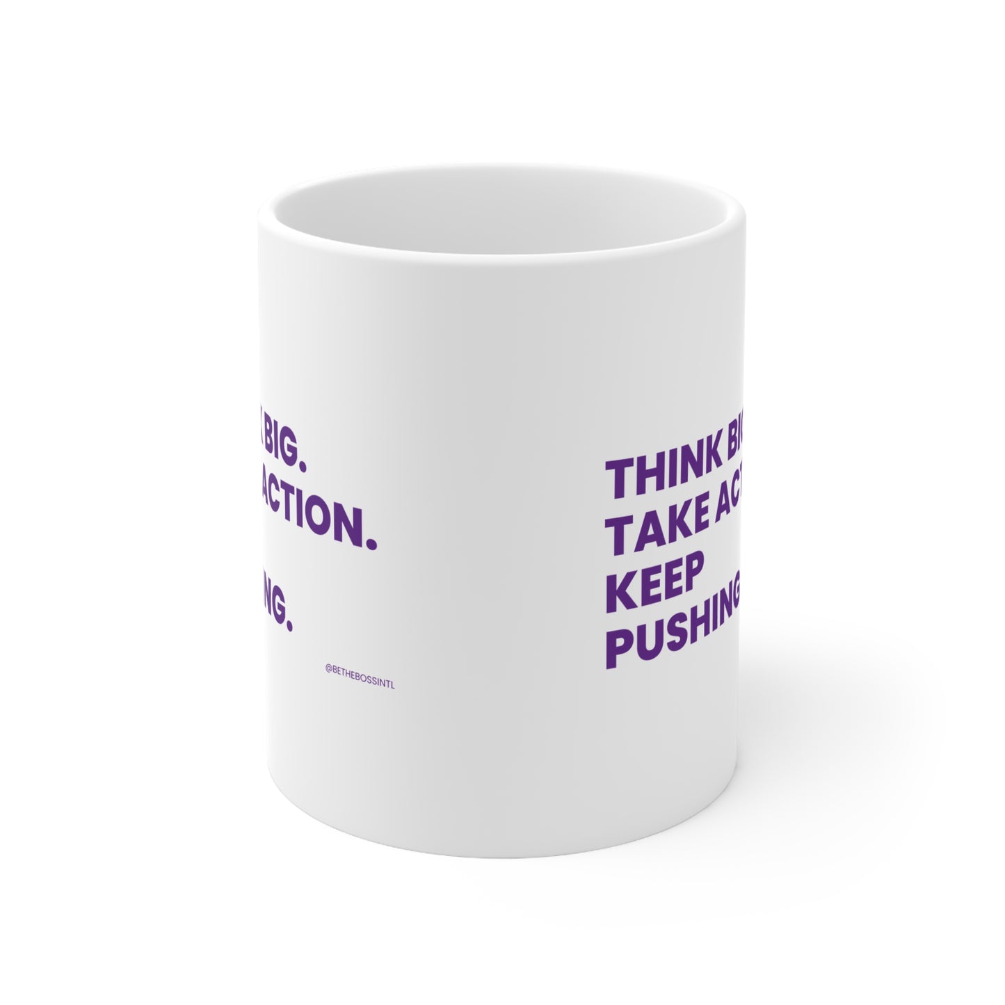 Think Big Ceramic Coffee Cups, 11oz, 15oz