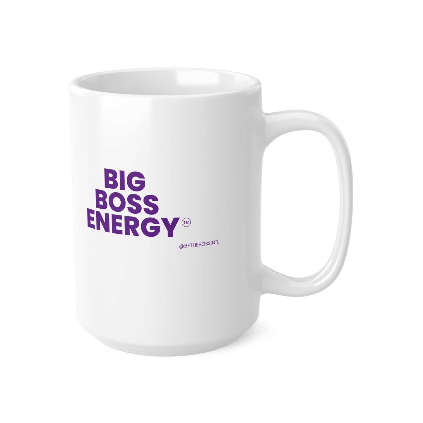 Big Boss Energy Ceramic Coffee Cups, 11oz, 15oz