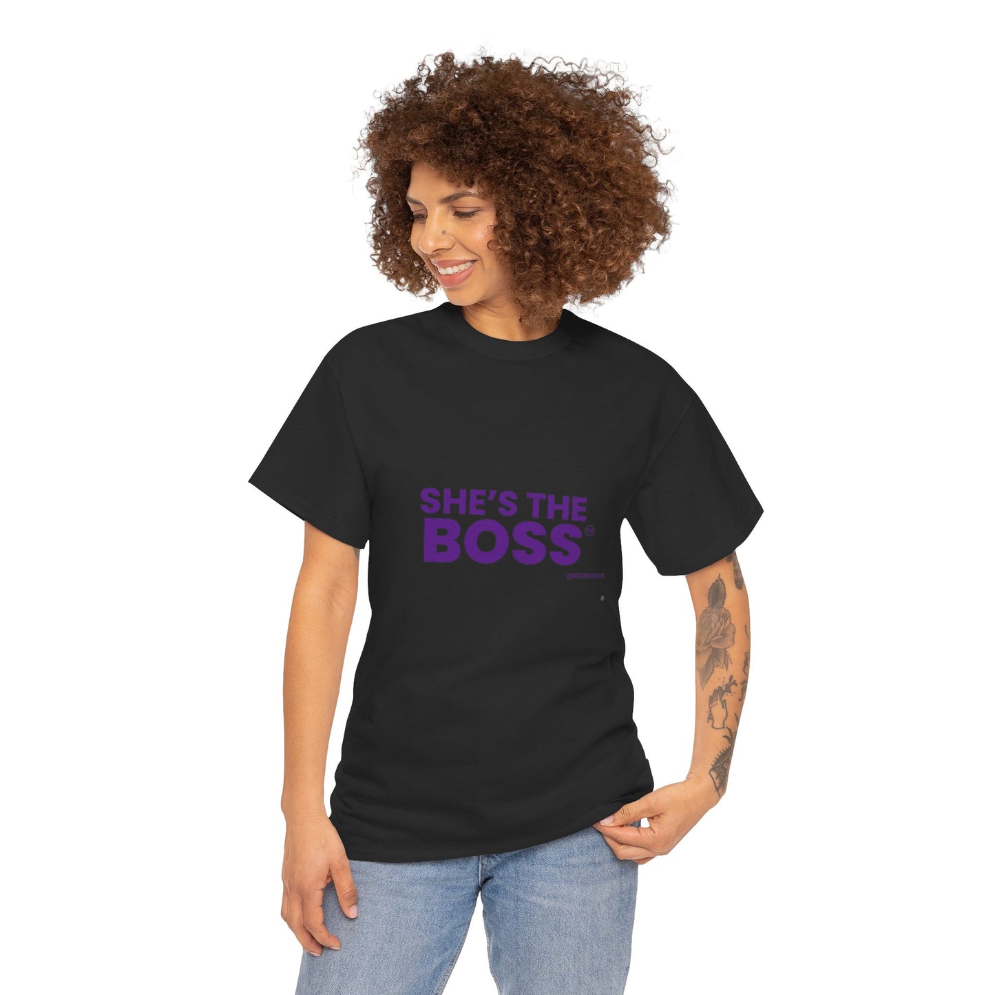 She's The Boss - Unisex Heavy Cotton Tee