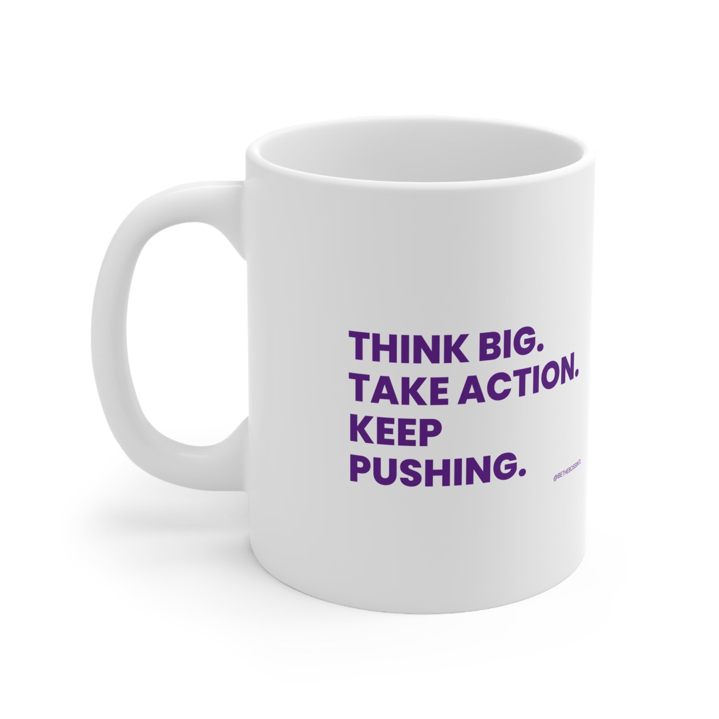 Think Big Ceramic Coffee Cups, 11oz, 15oz