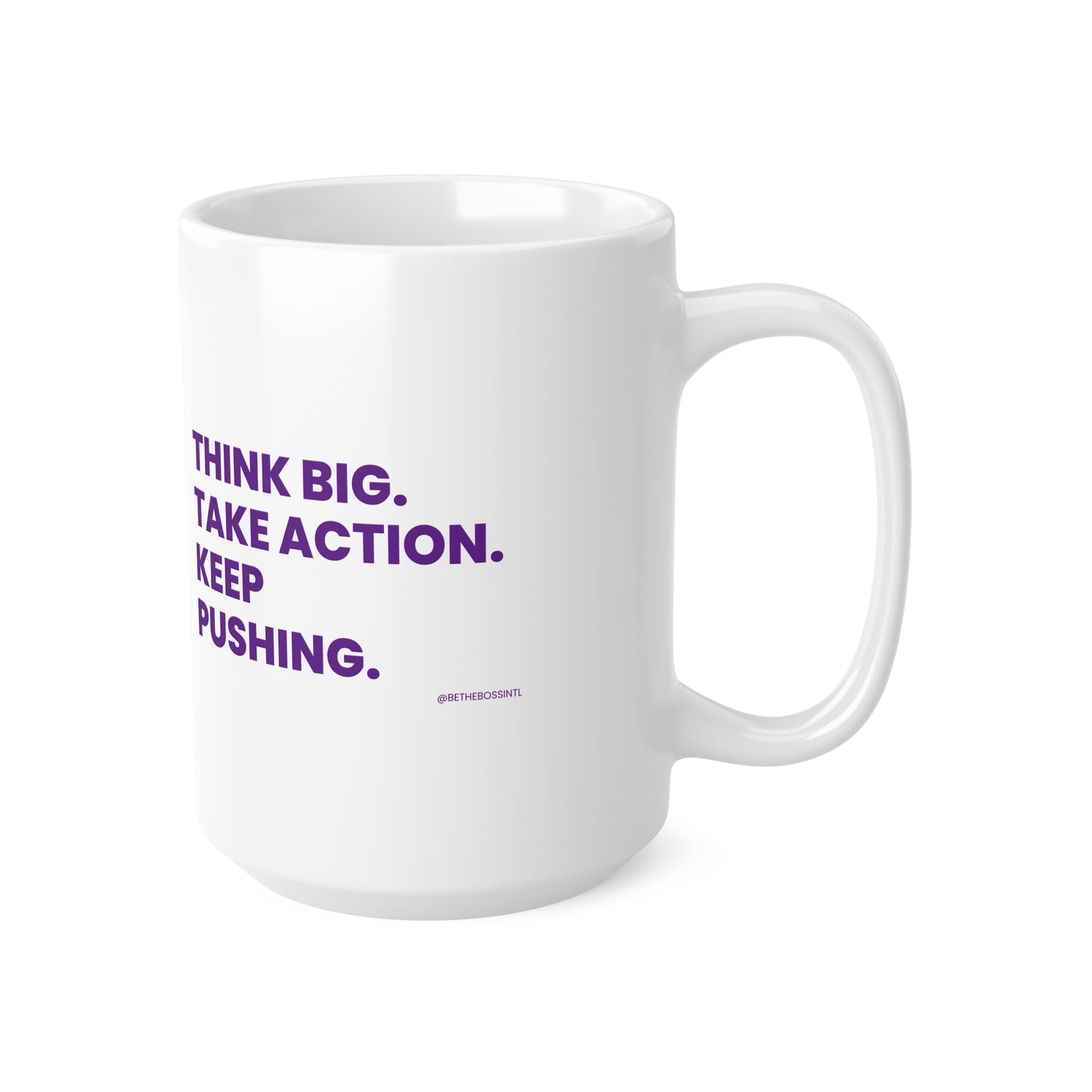 Think Big Ceramic Coffee Cups, 11oz, 15oz