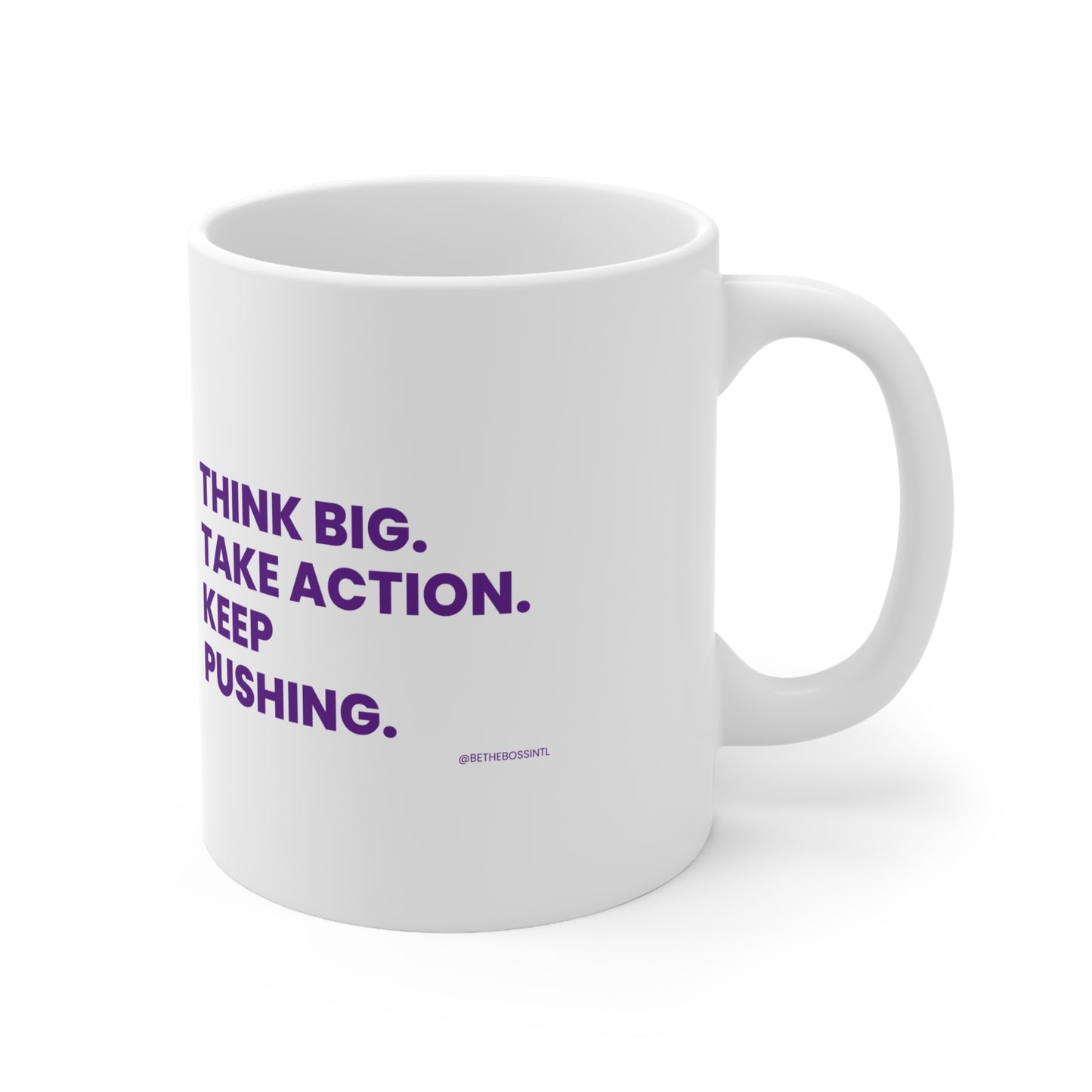 Think Big Ceramic Coffee Cups, 11oz, 15oz