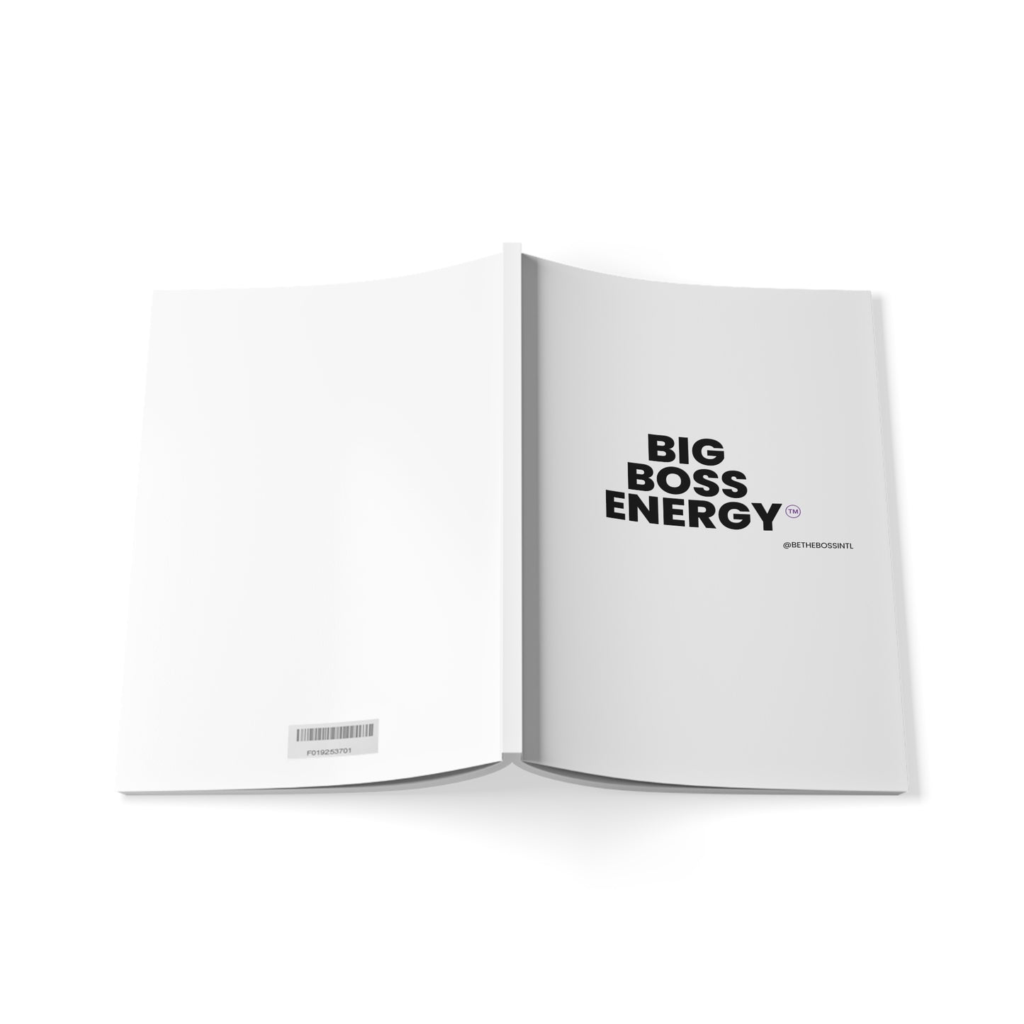 Big Boss Energy Softcover Notebook, A5, Black