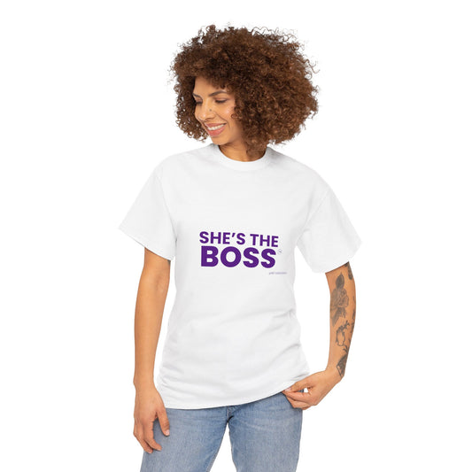 She's The Boss - Unisex Heavy Cotton Tee