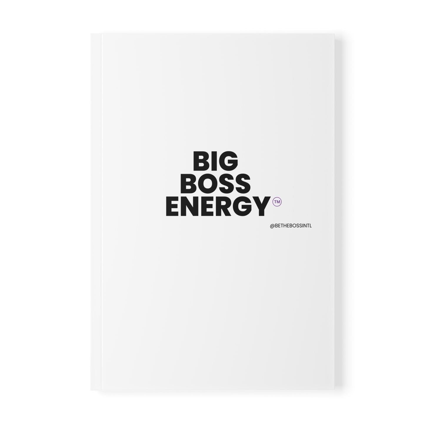 Big Boss Energy Softcover Notebook, A5, Black