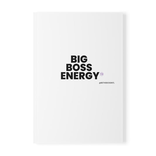 Big Boss Energy Softcover Notebook, A5, Black