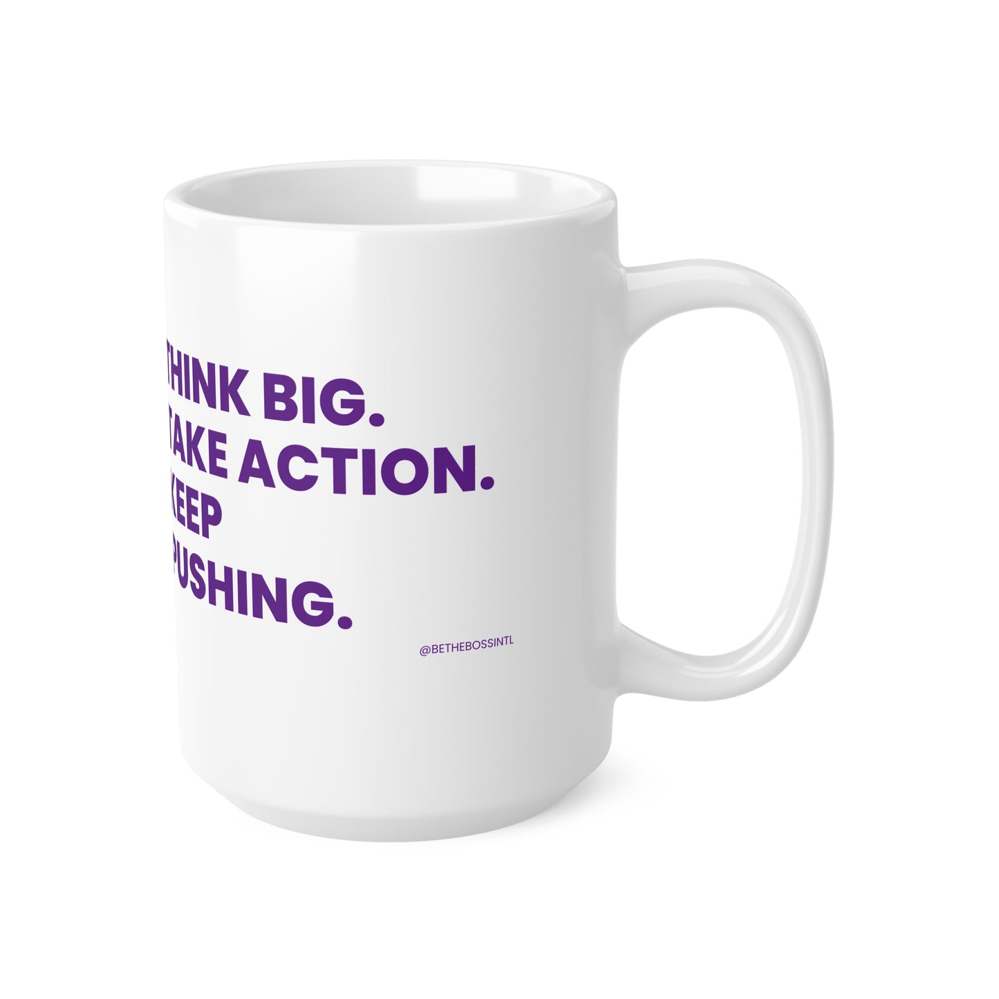 Think Big Ceramic Coffee Cups, 11oz, 15oz