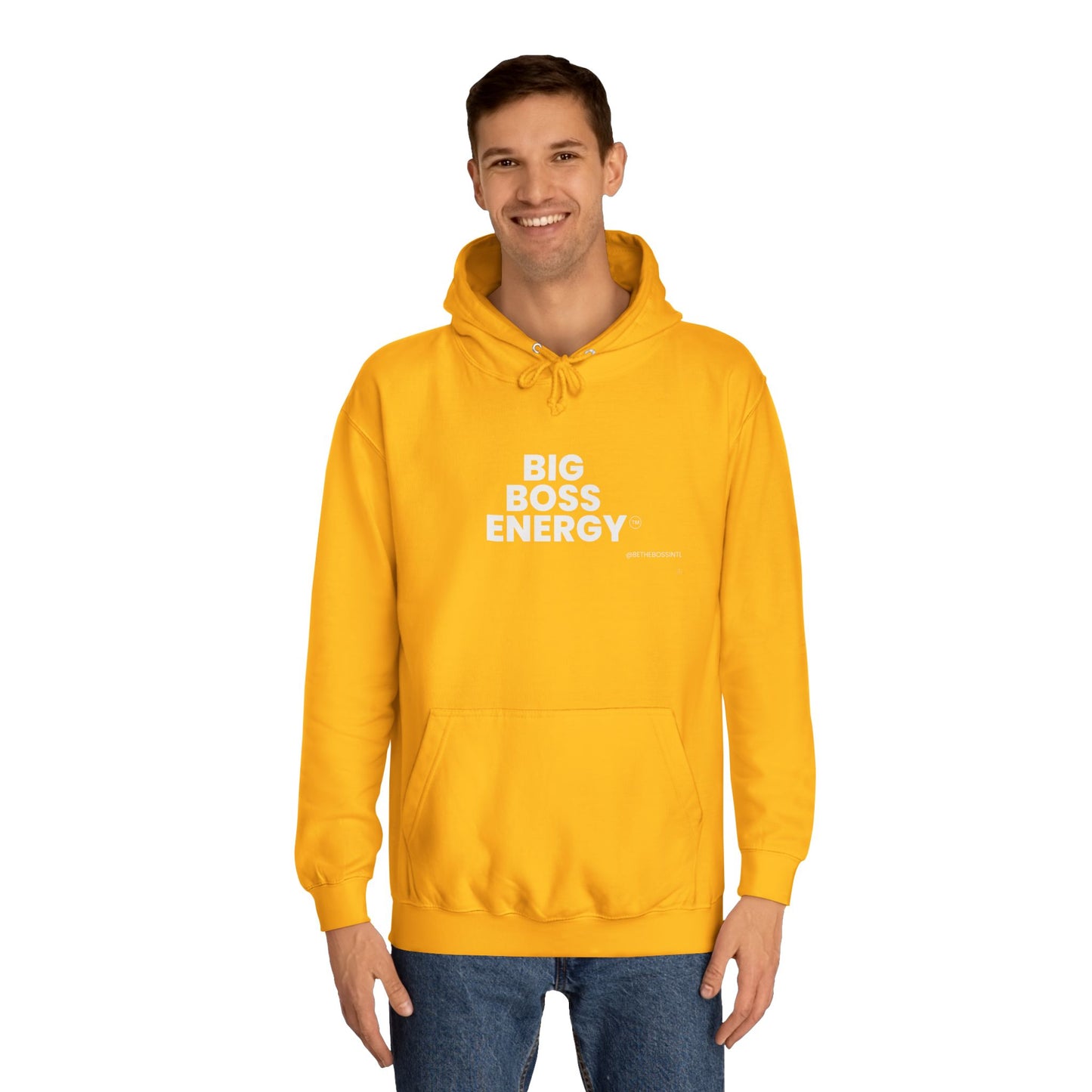 Big Boss Energy Unisex College Hoodie