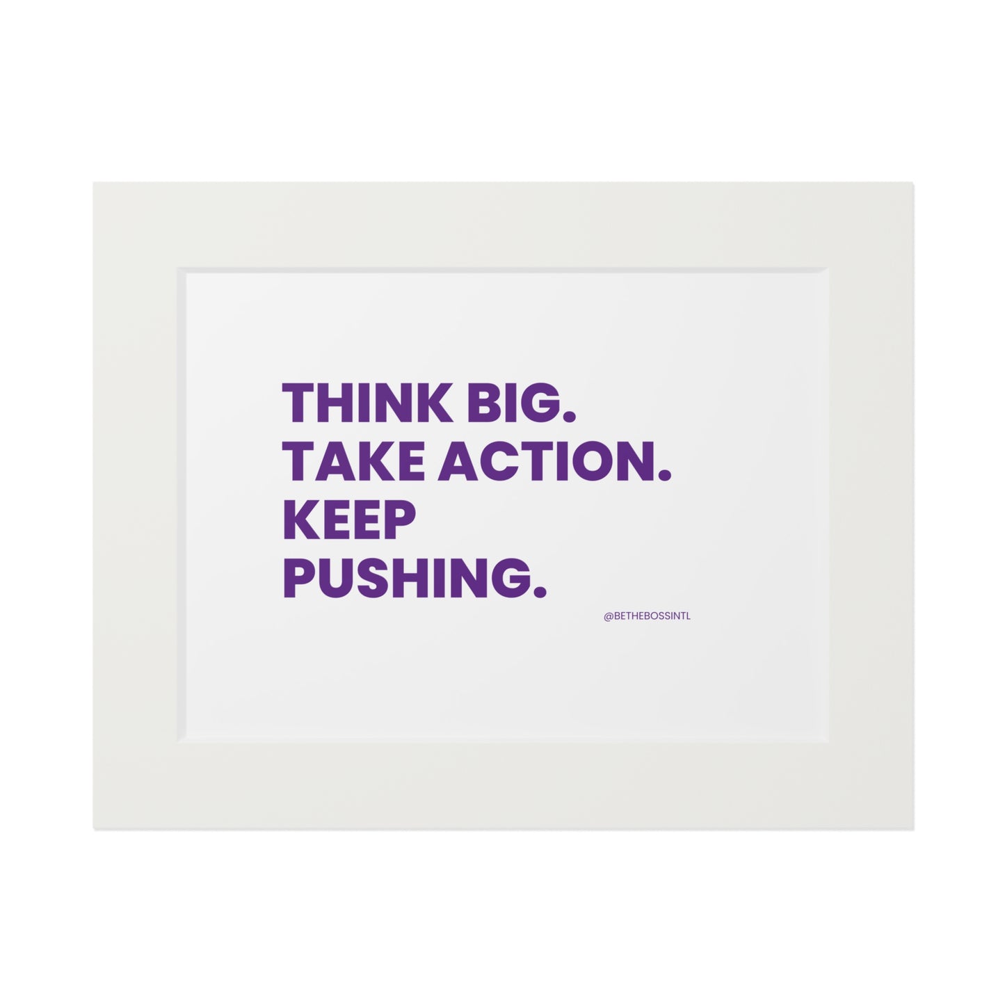 Think Big Wall Print, Purple Font