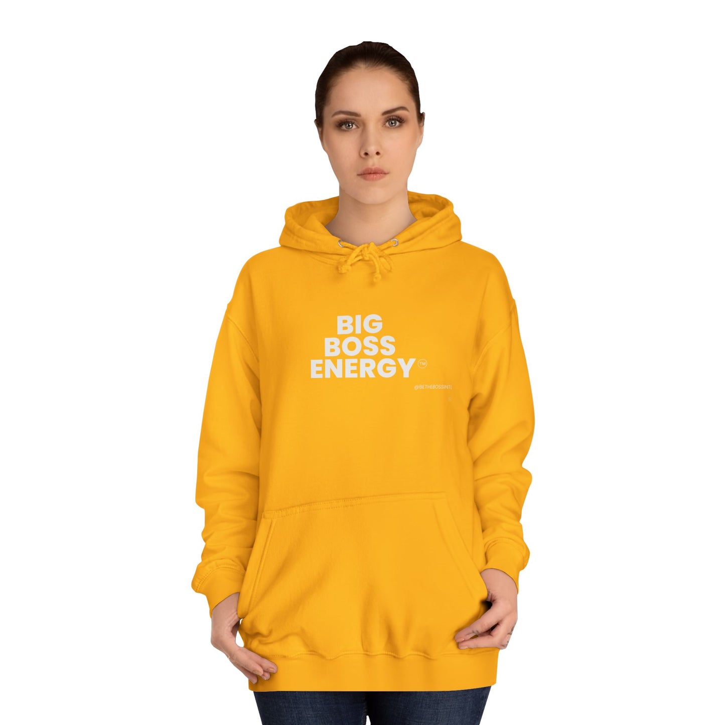 Big Boss Energy Unisex College Hoodie