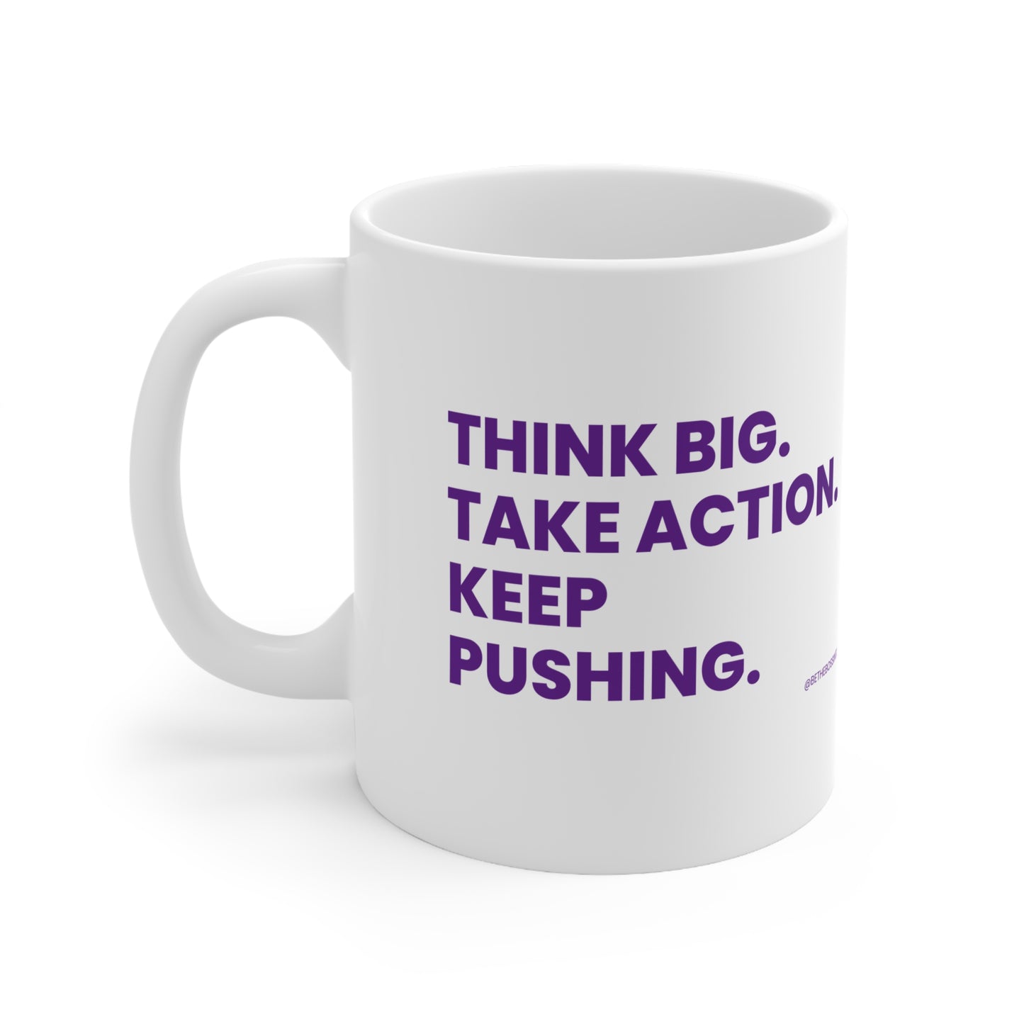 Think Big Ceramic Coffee Cups, 11oz, 15oz