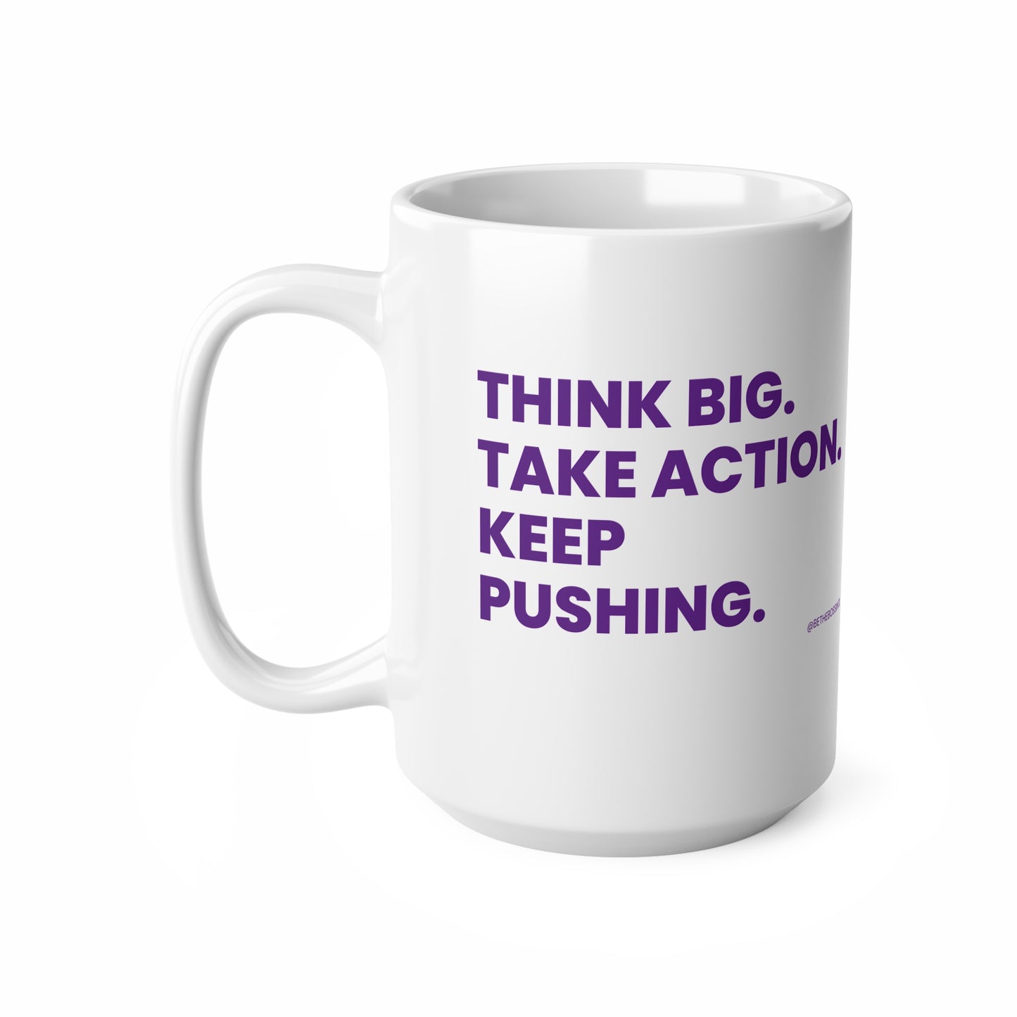 Think Big Ceramic Coffee Cups, 11oz, 15oz