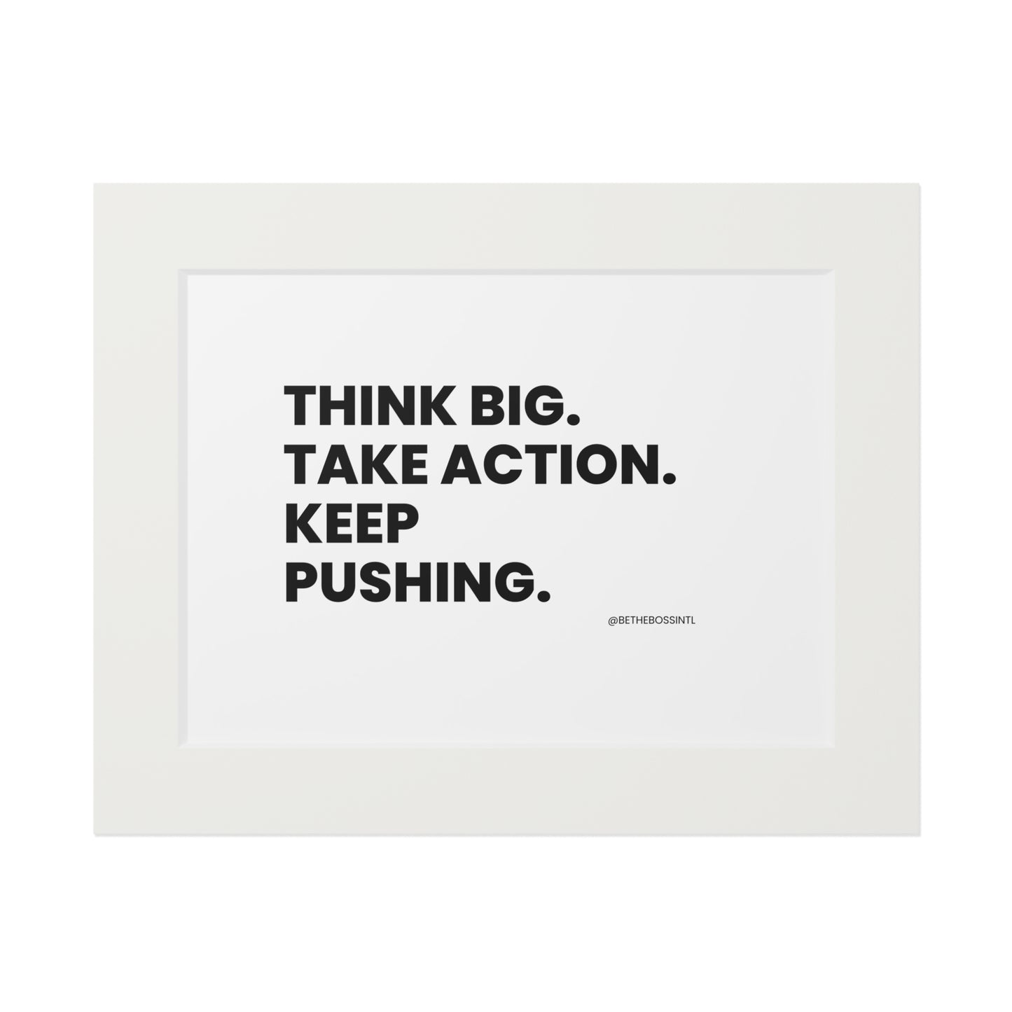 Think Big Wall Print, Black Font