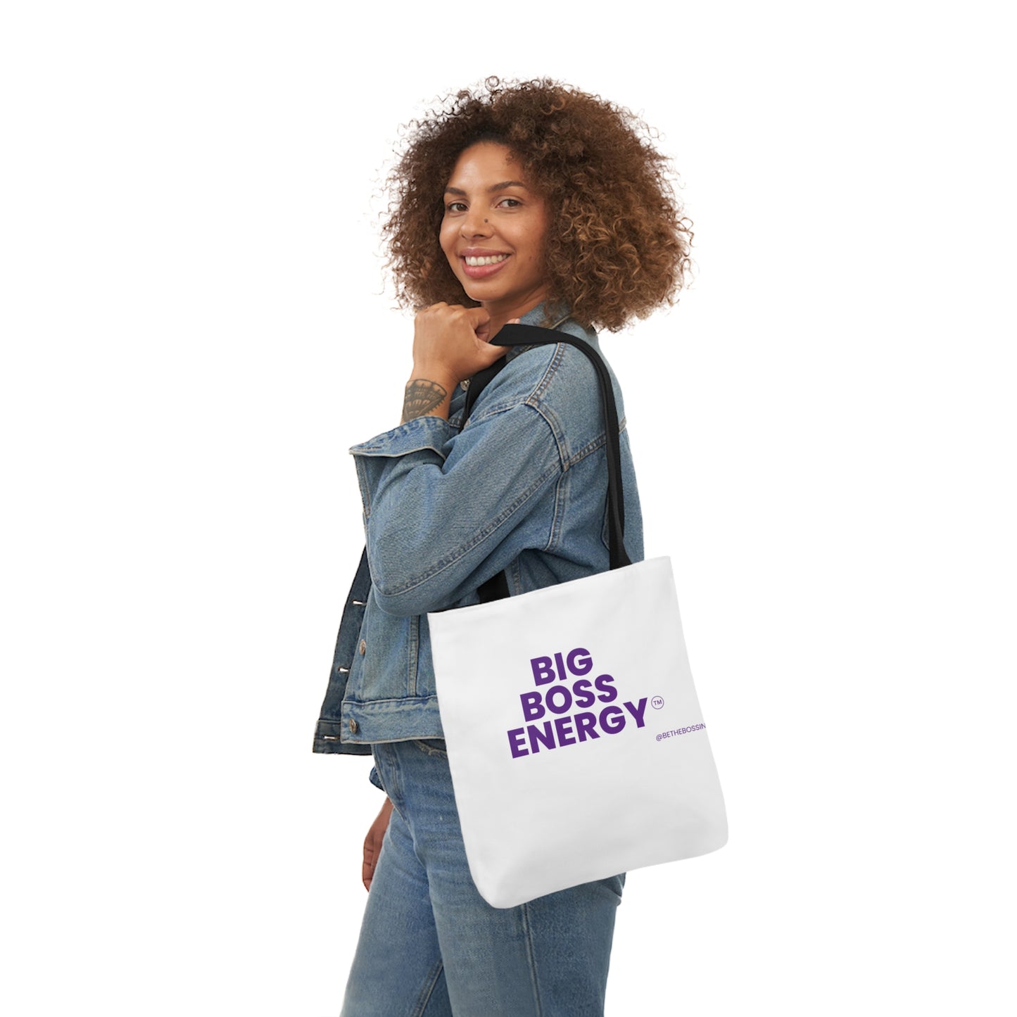 Big Boss Energy Canvas Tote Bag, 5-Color Straps