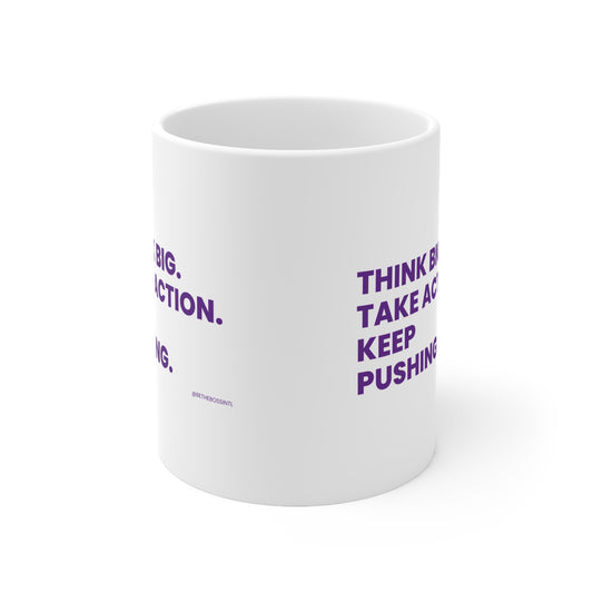 Think Big Ceramic Coffee Cups, 11oz, 15oz