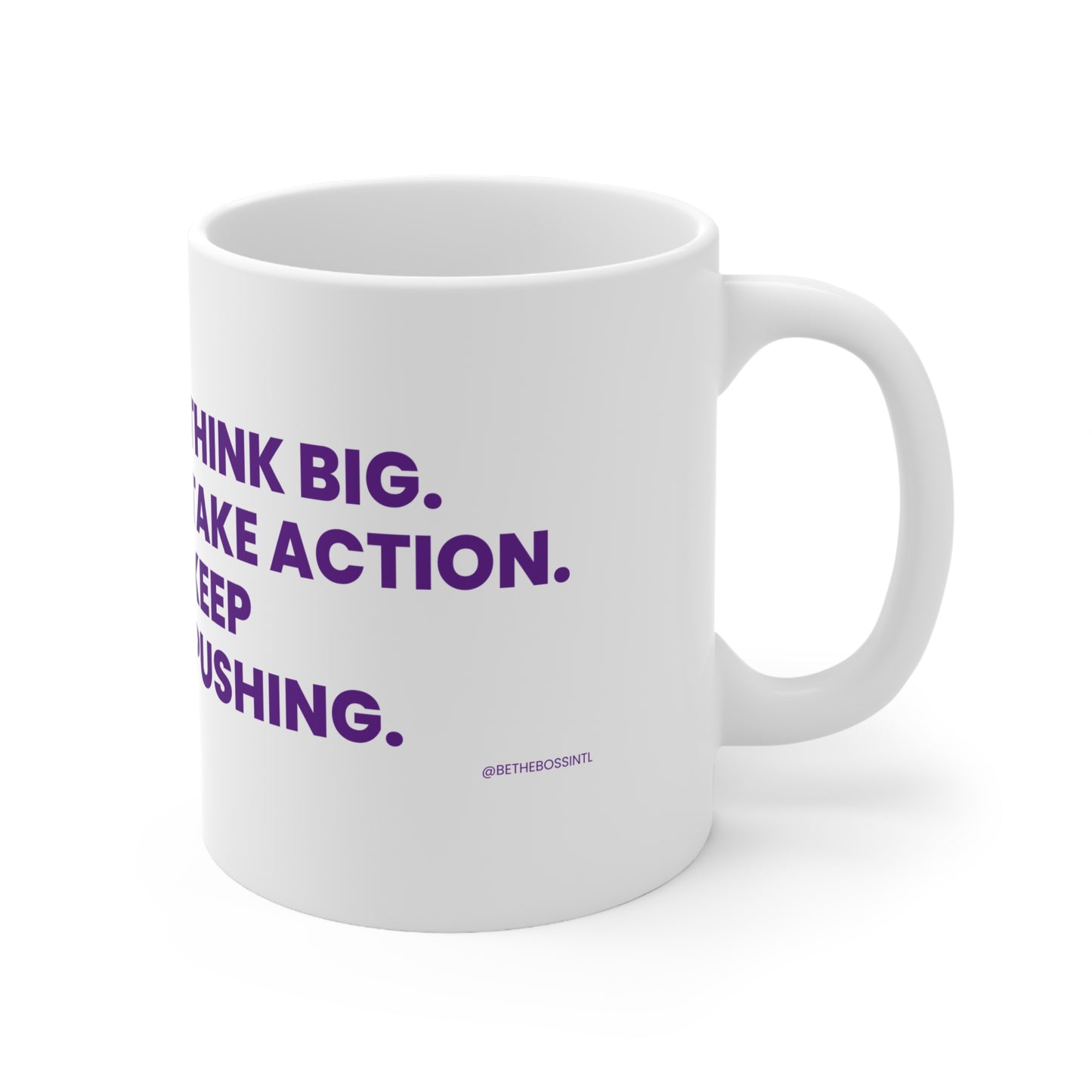 Think Big Ceramic Coffee Cups, 11oz, 15oz